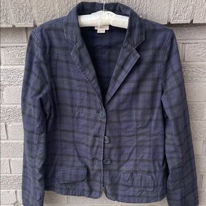 American Eagle Plaid Navy Women's Blazer- XL